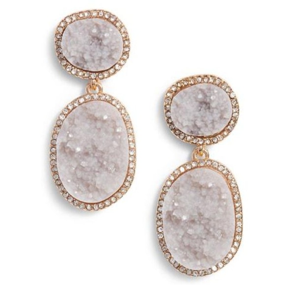BaubleBar Jewelry - | maybe mauvy double drop earring |